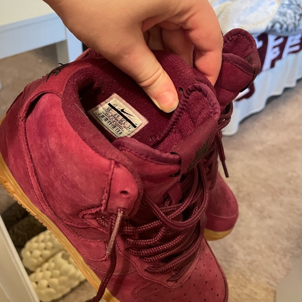 Nike Air Force 1 high top Burgundy High-Top Sneakers